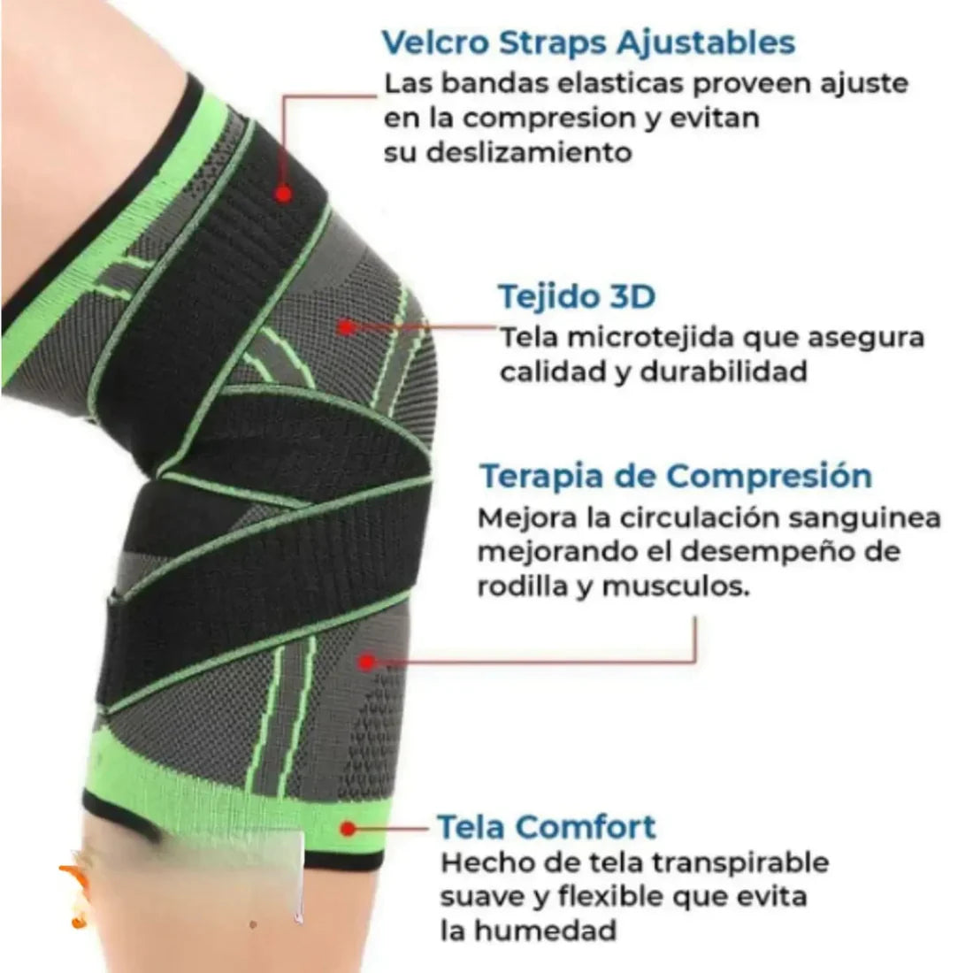 Rodillera Ortopedica Deportiva Ajustable